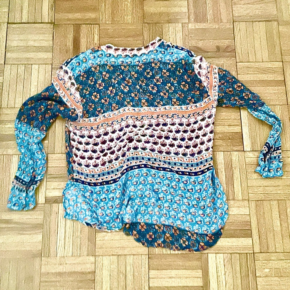 Free People Patchwork Button Down - image 2